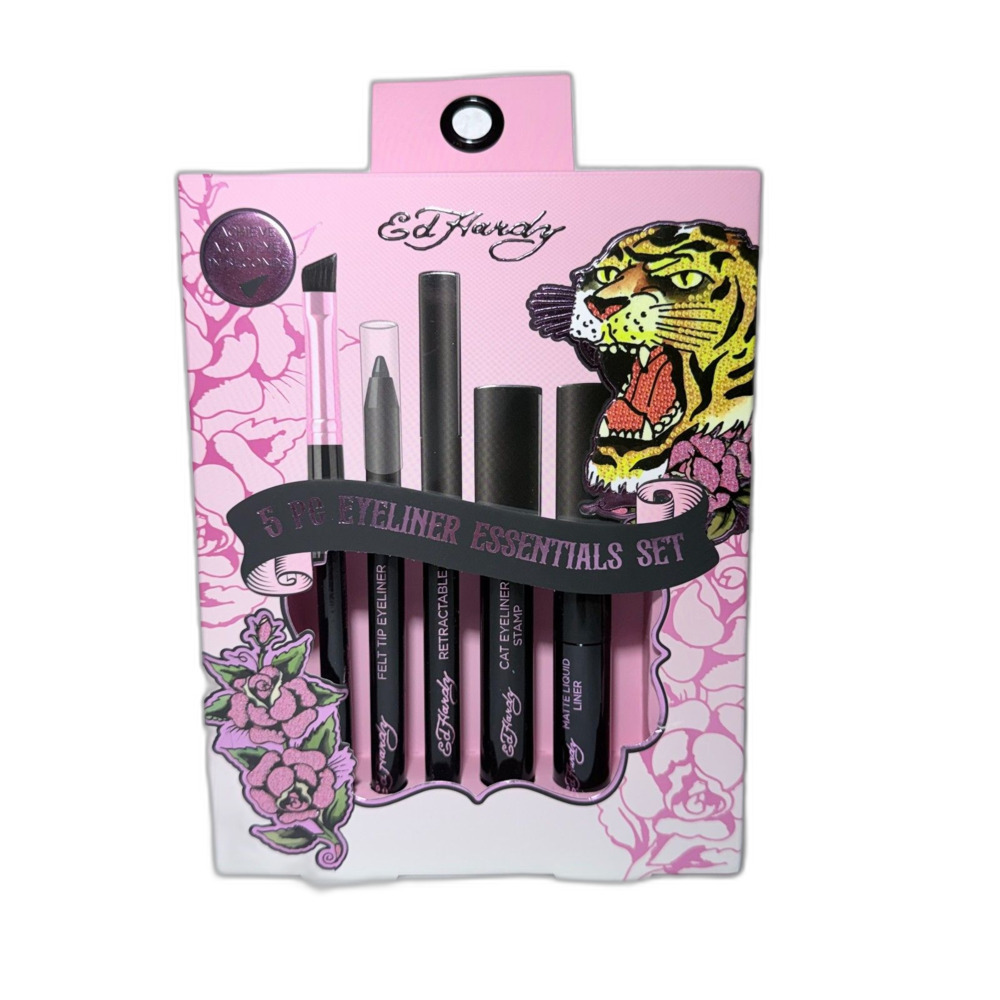 Ed Hardy 5 Pc Eyeliner Essentials Set. New In Box